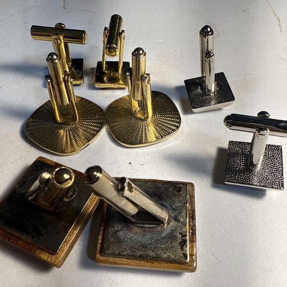 Vintage Cufflinks Bundle Of Four (4) Sets Good Quality Used Condition - Picture 8 of 11